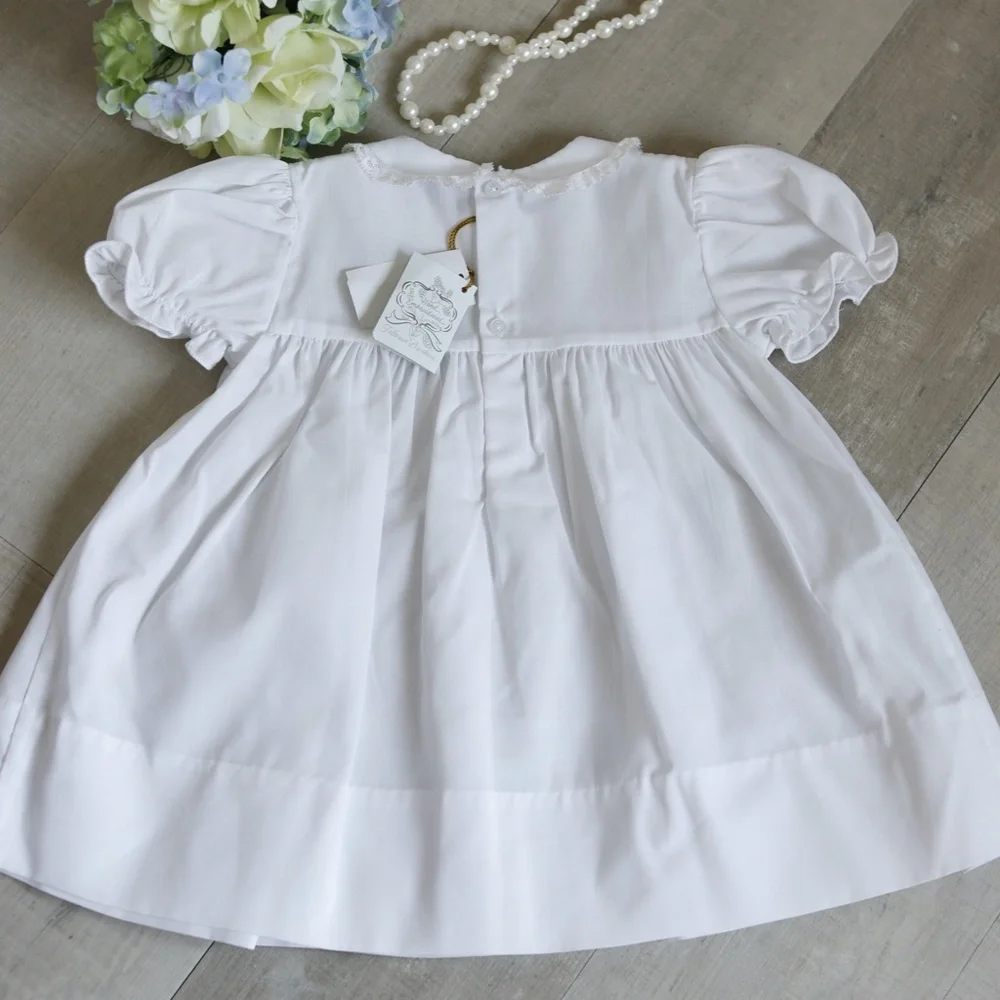 White Smocked Dress Heirloom Collection Vintage Smocked Bodice Feltman Brothers
